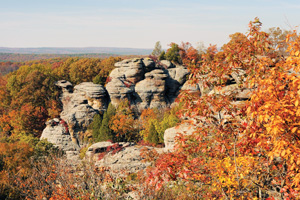 Garden of the Gods in Shawnee National Forest, Illinois