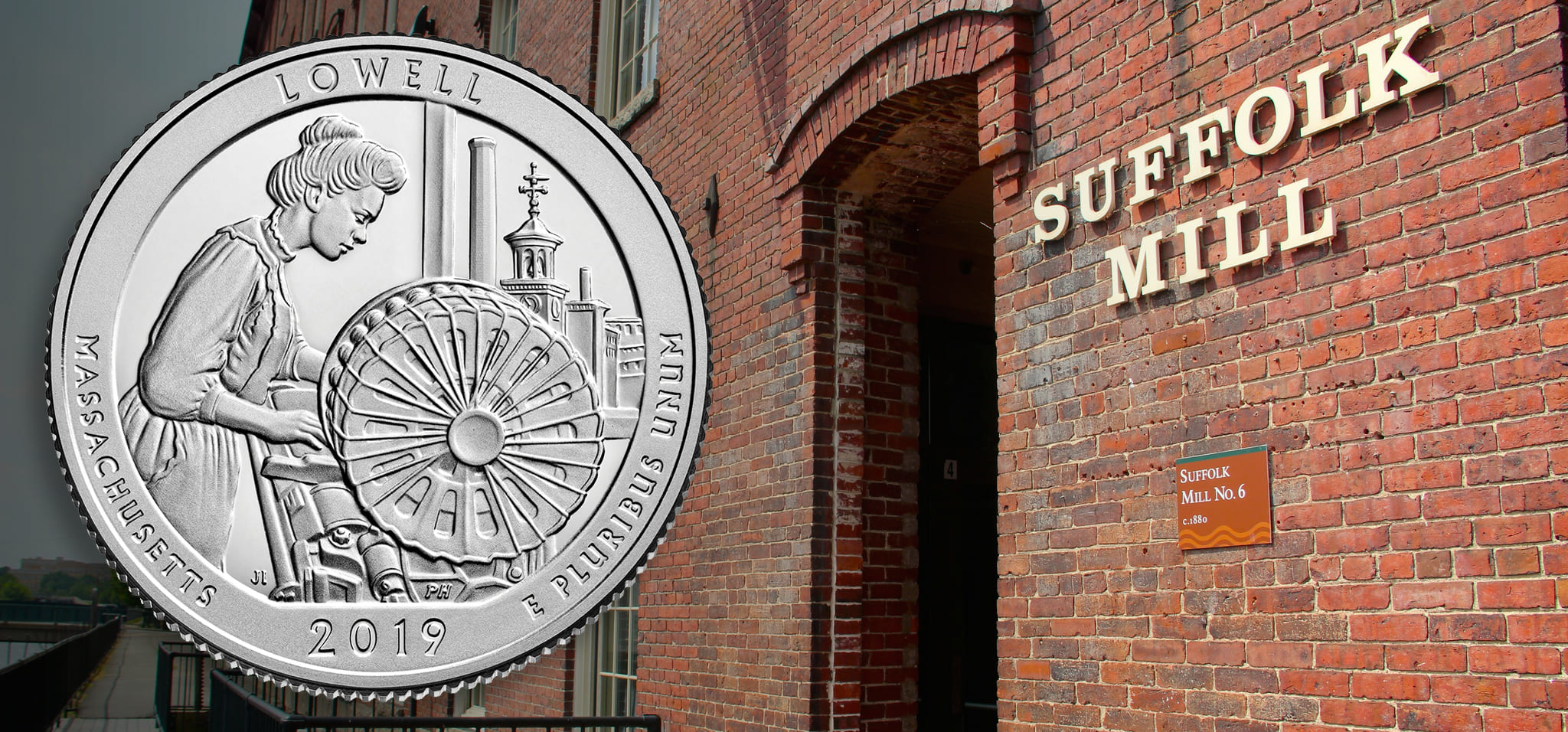Lowell National Historical Park featured on 46th National Park Quarter
