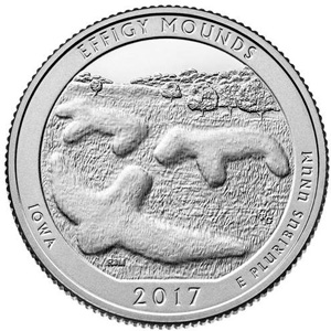 Effigy Mounds quarter design