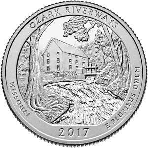 Ozark National Scenic Riverways Quarter design